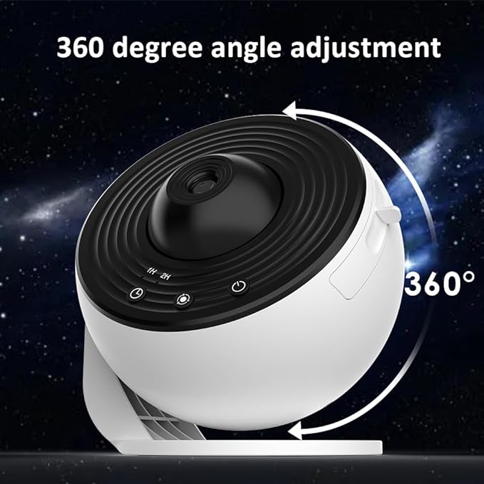 Galaxy Star Projector with 360 Degree Rotation Night Sky Light 13 Replaceable Galaxy Discs LED Projection Lamp for Bedroom Home Decor Kids and Adults
