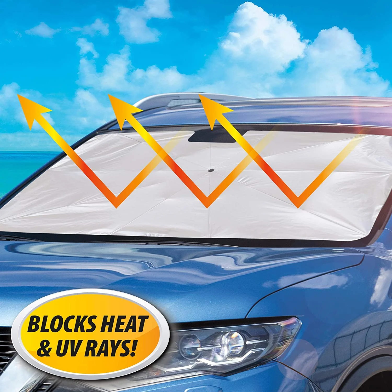 Foldable Car Windshield Sun Shade Umbrella