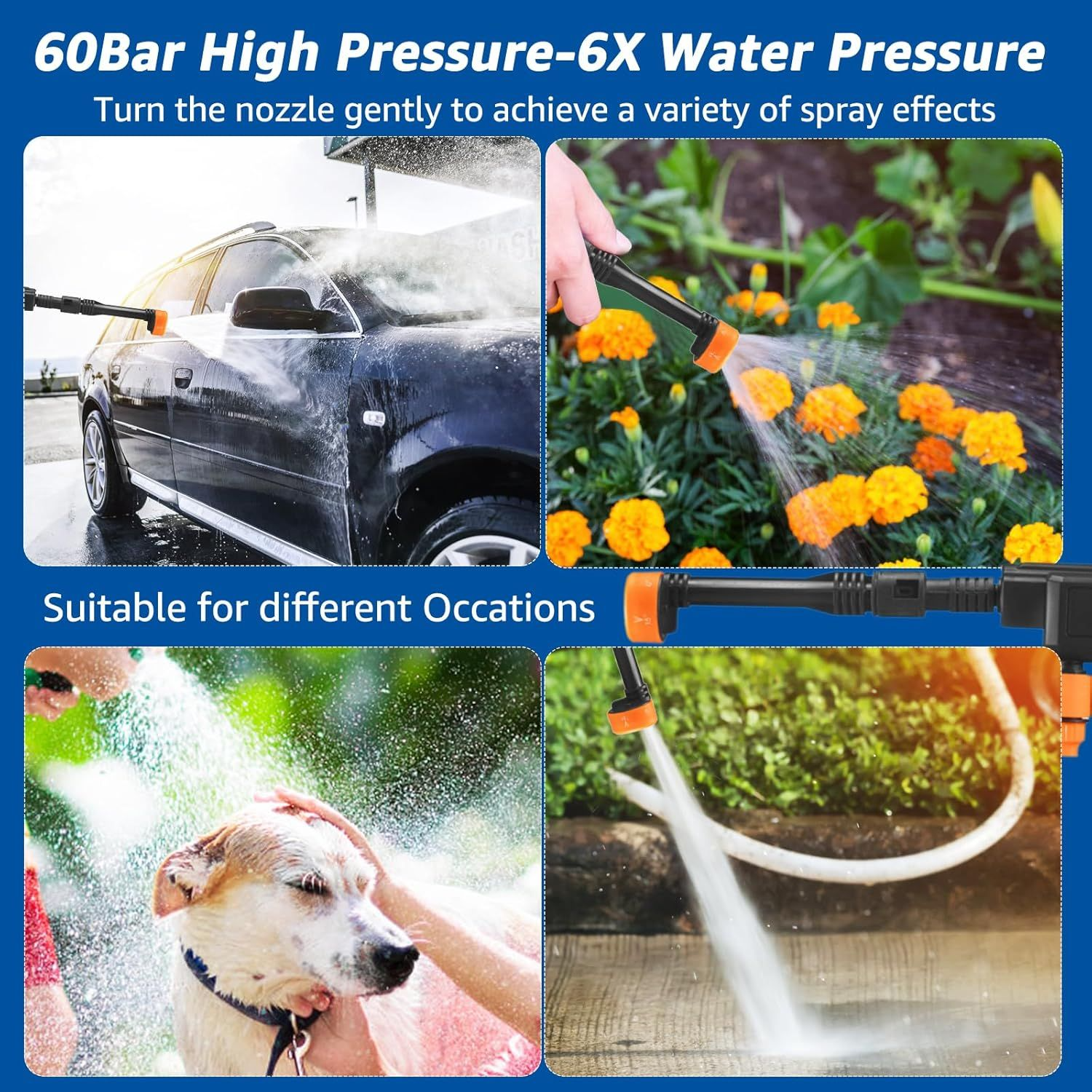 Cordless High Pressure Water Cleaning Gun