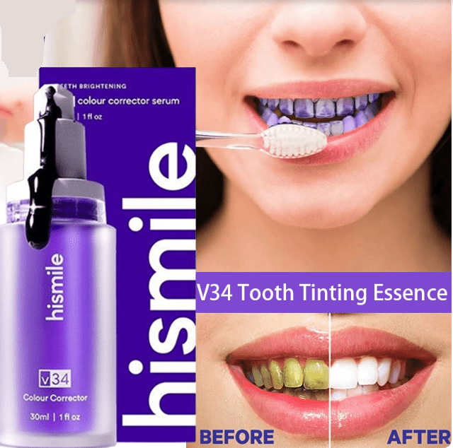 Hismile V34 Tooth Brightening Serum Safe & Gentle Color Corrector