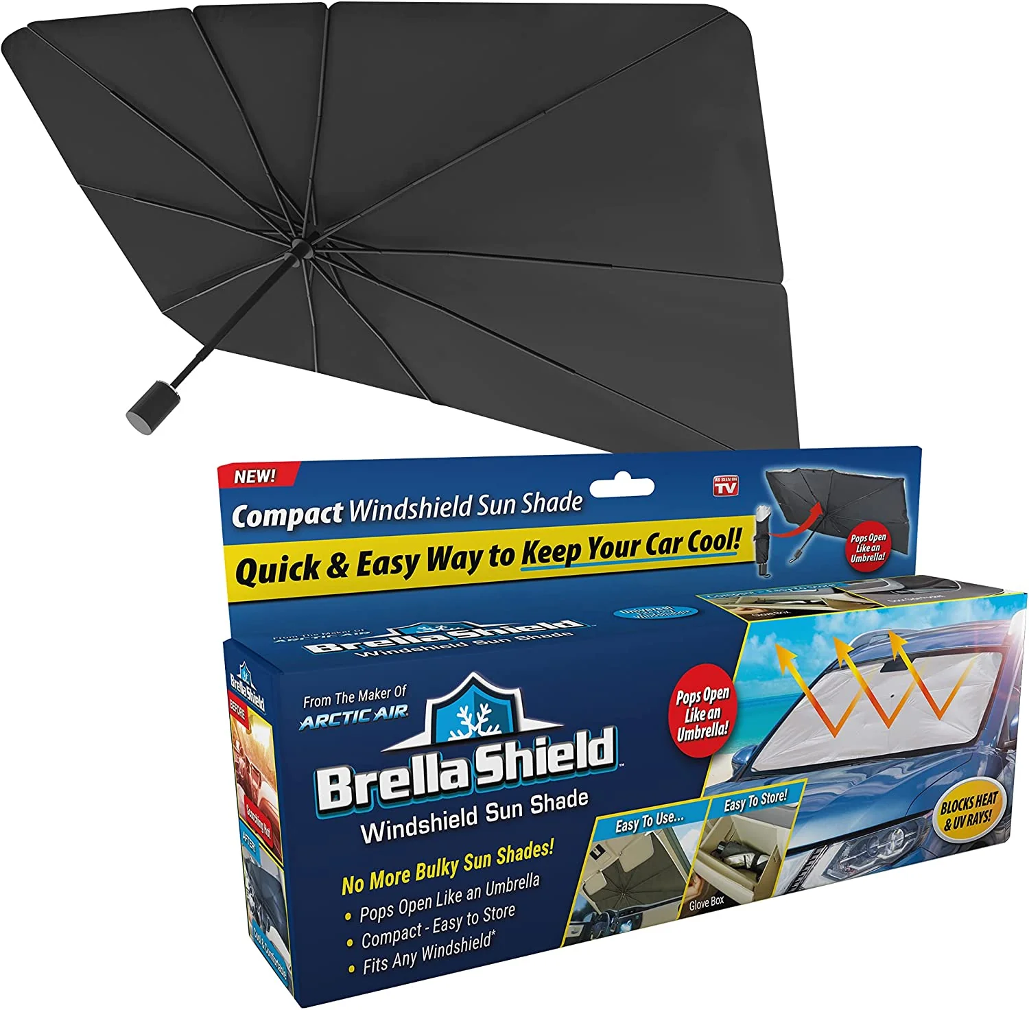 Foldable Car Windshield Sun Shade Umbrella